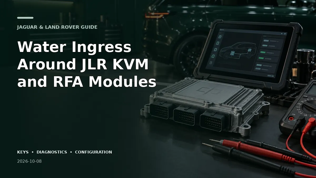 Water Ingress Around JLR KVM and RFA Modules - Jaguar and Land Rover specialist guide