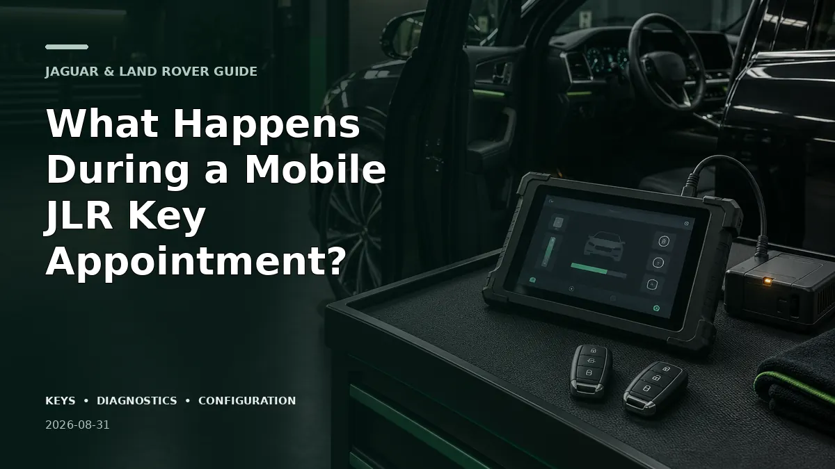 What Happens During a Mobile JLR Key Appointment? - Jaguar and Land Rover specialist guide